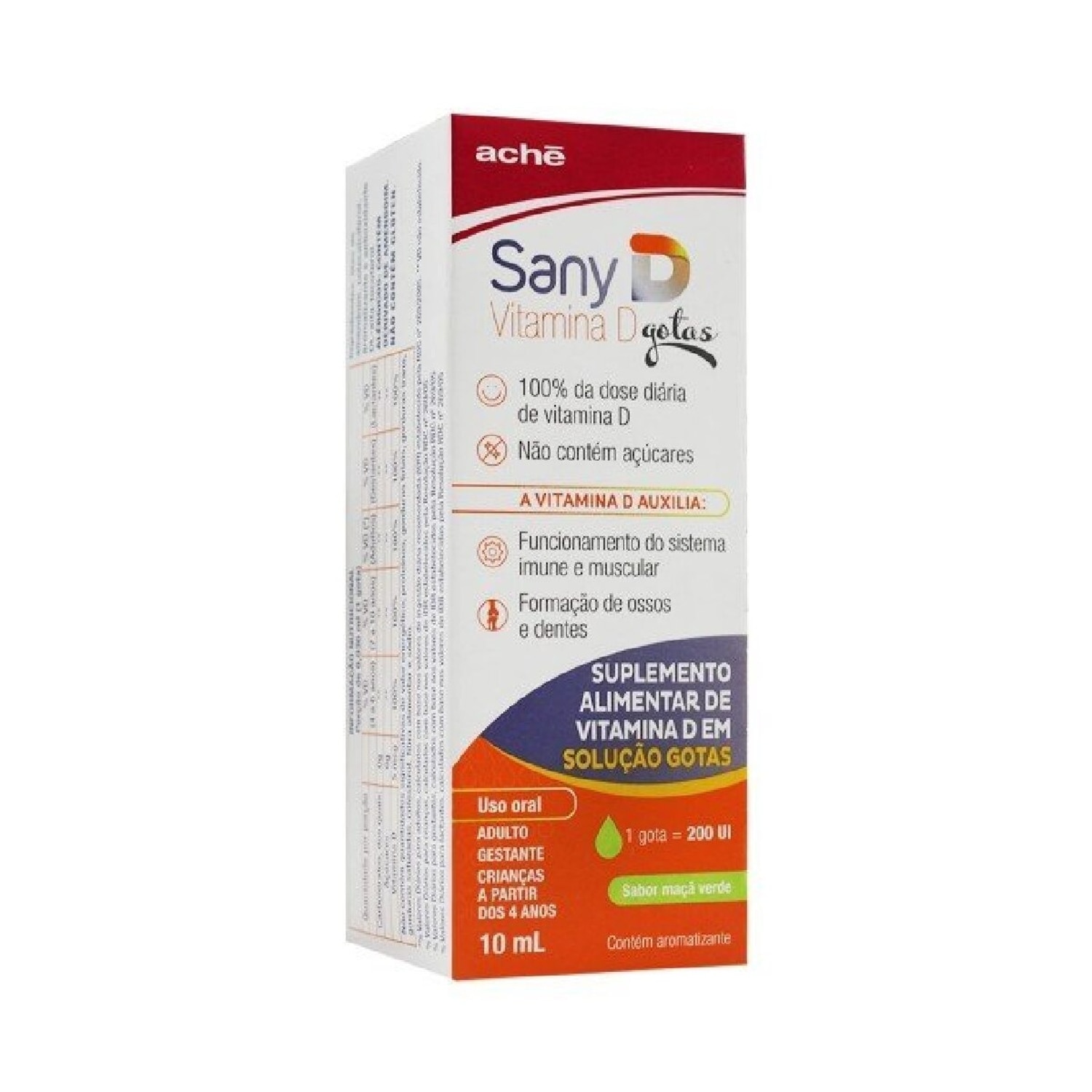 Sany D 200UI Gotas Sabor Maca Verde 10ml