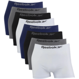 Kit C/8 Cuecas Reebok Boxer Classic Microfibra Sortido