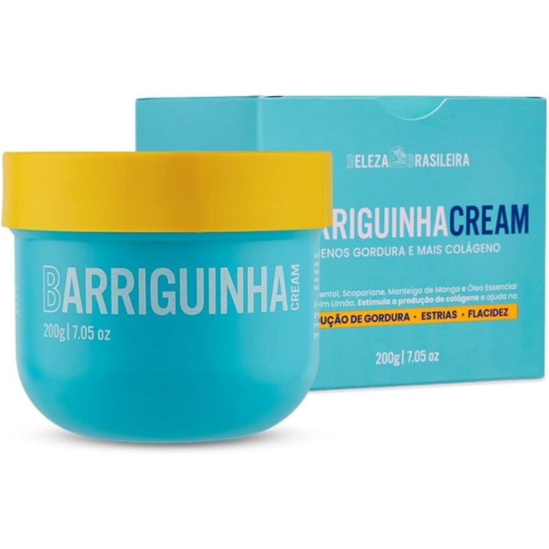 Barriguinha Cream: Creme Redutor de medidas | Creme Firmador - Com Mentol 200ml