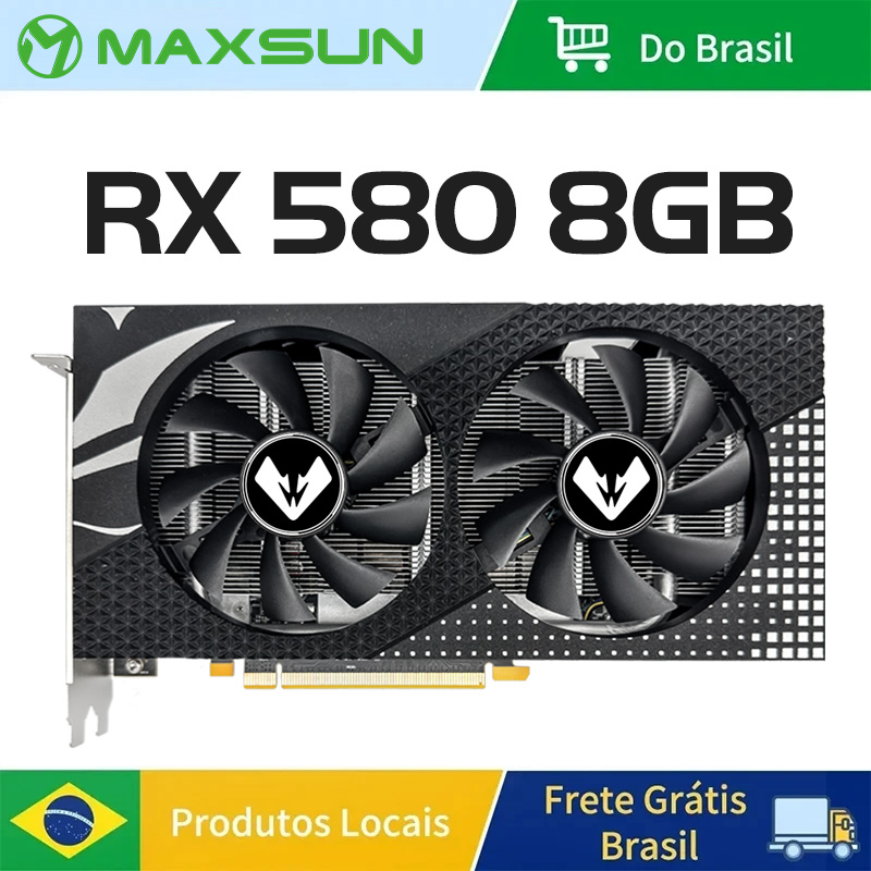 [Do Brasil] Placa De Video RX 580 8GB GDDR5 2048sp Maxsun