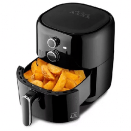 Fritadeira Elétrica sem óleo Air Fryer 4,2 Litros 1500W 127V Preta Multi - GO207