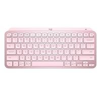 (ROSA) Teclado Sem Fio Logitech MX Keys Mini, Iluminação Smart, Bluetooth, USB, Easy-Switch, Recarregável, Rosa - 920-010507