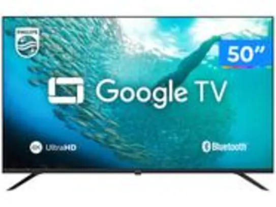 Smart TV 50 4K UHD D-LED Philips Série 7019 50PUG7019/78 VA Wi-Fi Bluetooth Google Assistente 3 HDMI 2 USB