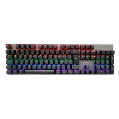 [Regional] Teclado Mecânico Padrão ABNT2 Switch Outemu Red e Teclas em chassi metal - C608 OEX Preto