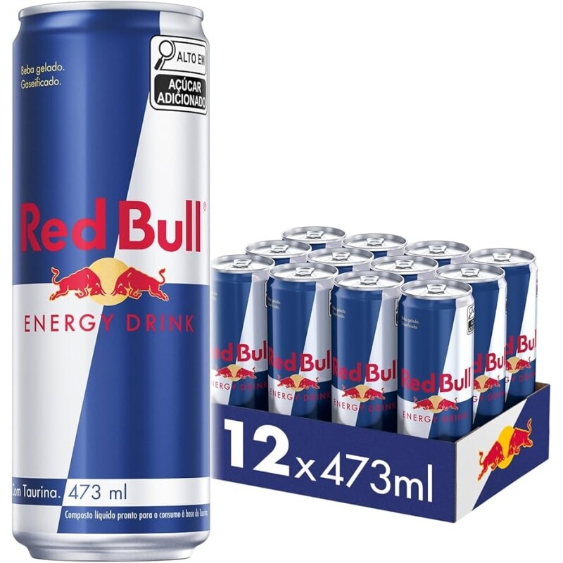 (Recorrência) Pack de 12 Latas Red Bull Energético Energy Drink 473 ml