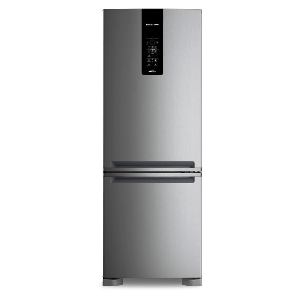 Geladeira Brastemp Frost Free Inverse A+++ 461L Inox com tecnologia Inverter e Freeze Control Advanced - BRE59