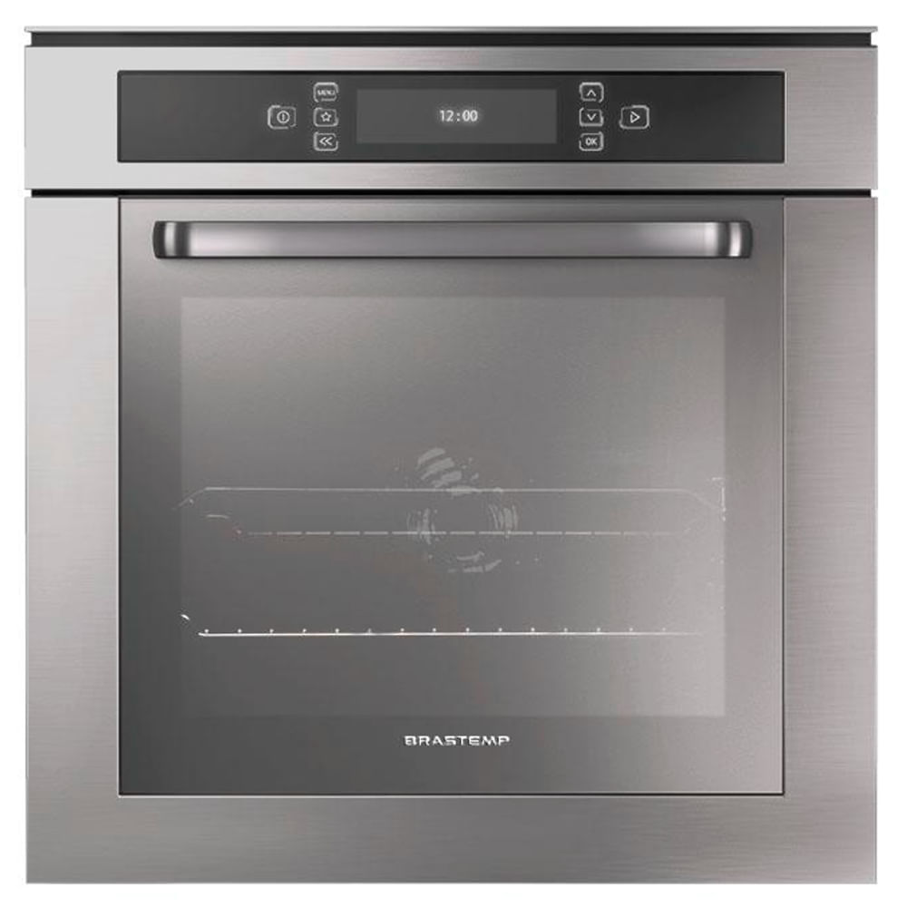 Forno de embutir elétrico Brastemp Gourmand Inox - BO260AR