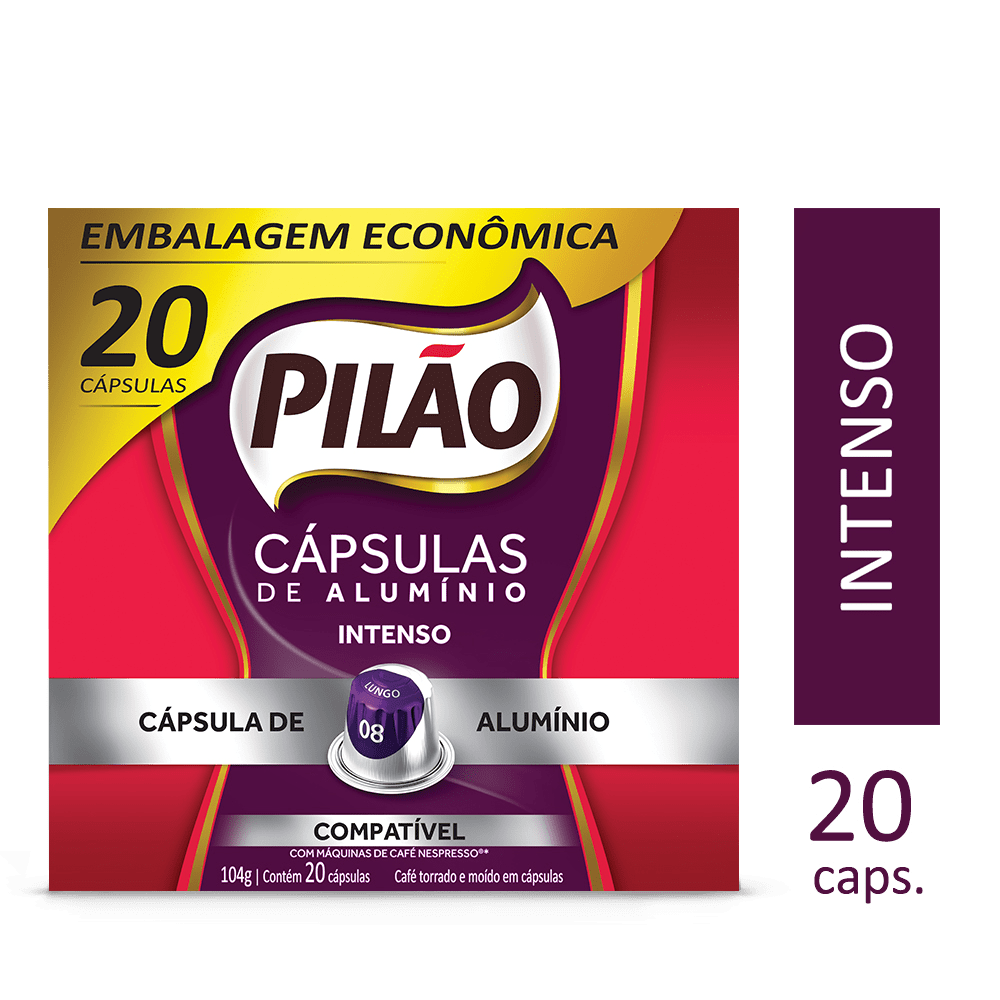 Cápsulas Café Pilão Intenso 8 - 20 Unidades