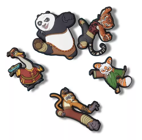 Jibbitz Kung Fu Panda Pack 5 Unico