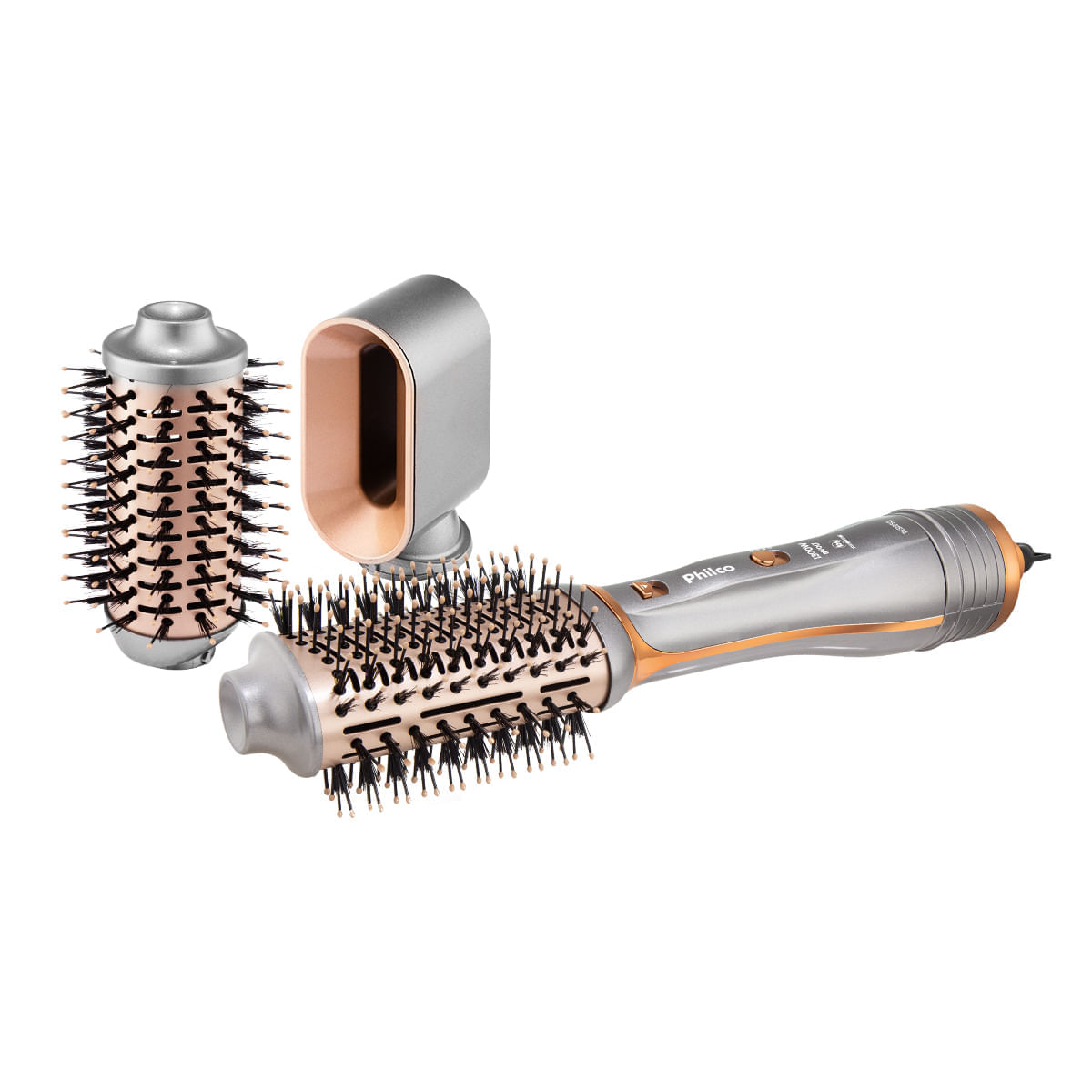 Escova Secadora Philco PES19SG 3 acessórios 1300W Bivolt