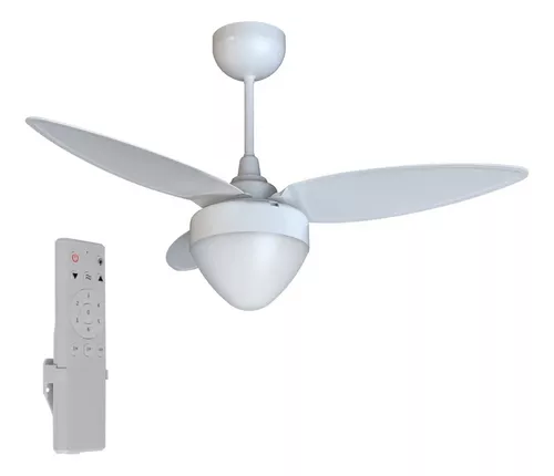 Ventilador Teto Aires Branco 3 Pás Controle Remoto Luminária Silencioso Inverter Bivolt Ventisol