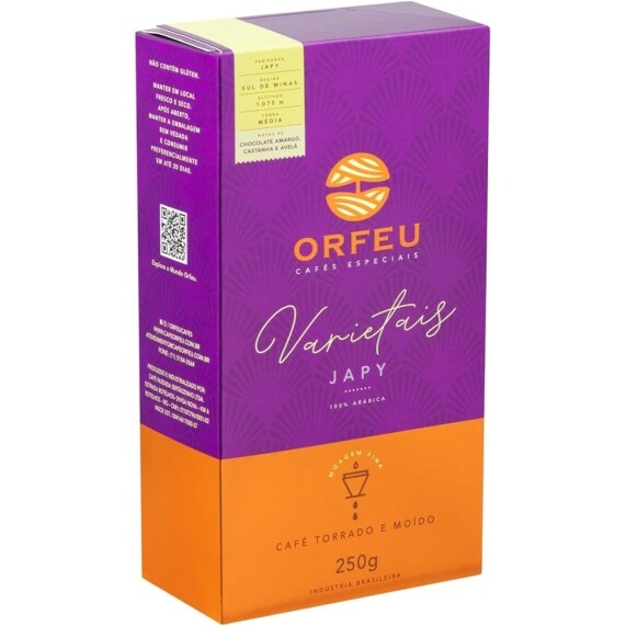 Café Japy Orfeu Torrado e Moído 100% Arabica 250g