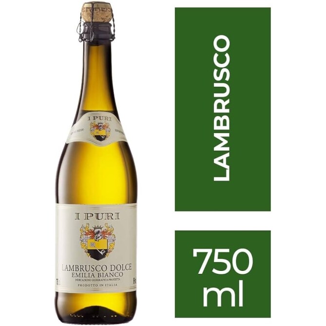 Vinho Italiano Lambrusco I Puri Branco 750Ml