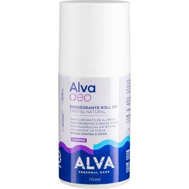 Alva Desodorante Roll on Cristal Natural Lavanda Vegano 70ml