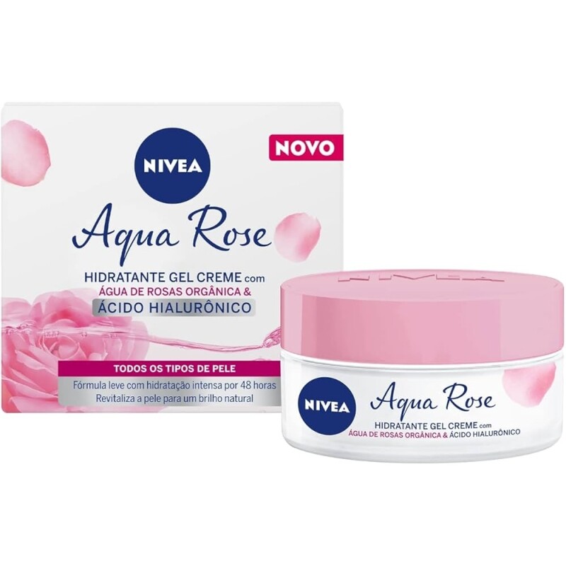 Creme Facial Hidratante em Gel NIVEA Aqua Rose 50ml