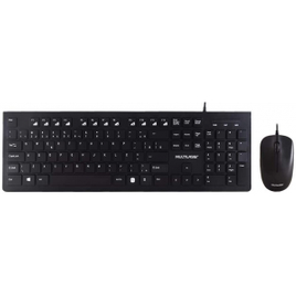 Kit Teclado/Mouse Multilaser Multimídia USB Slim - TC240