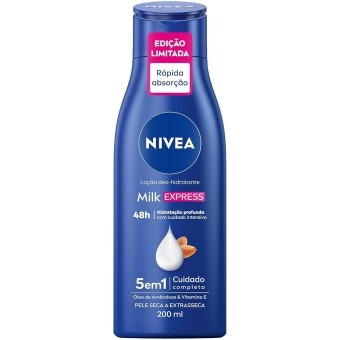 Loção Deo-hidratante Nivea Milk Express Pele Seca a Extrasseca - 200ml