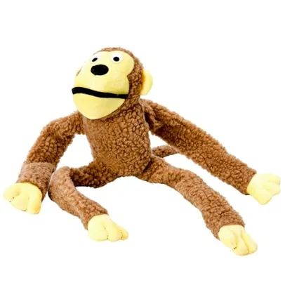 Chalesco Brinquedo Macaco Marrom Para Cães