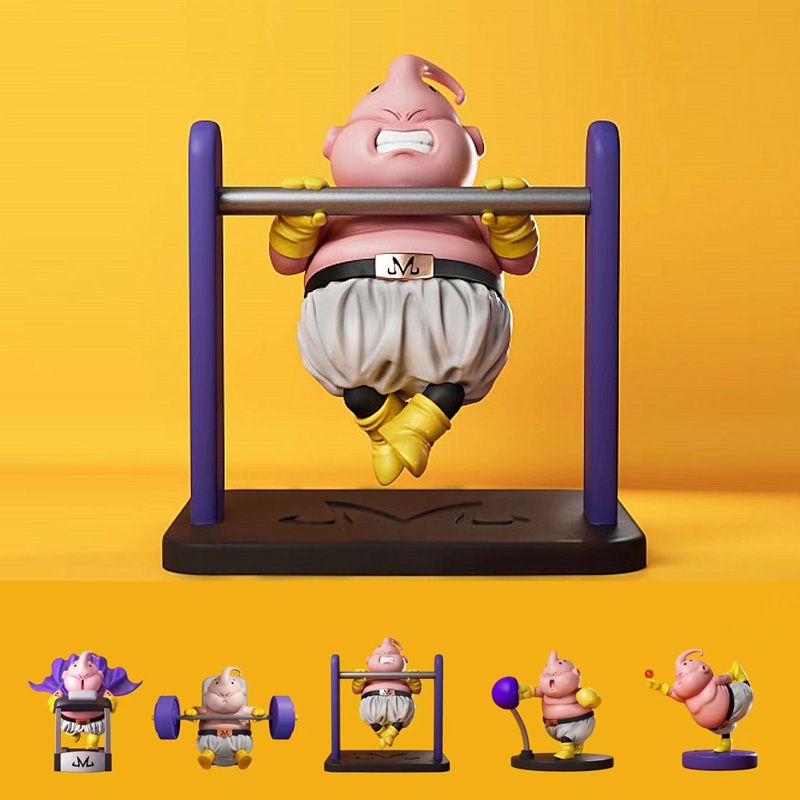 Dragon Ball Fitness Body Building Modelo Majin Buu Figura de Ação