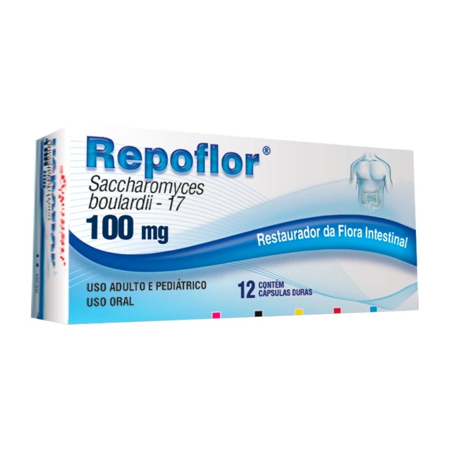 Repoflor 100mg 12 Capsulas