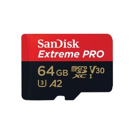 Cartão de Memória Sandisk 64GB MicroSDXC Extreme Pro 4K UHS-I, Classificações: A2, U3 e V30