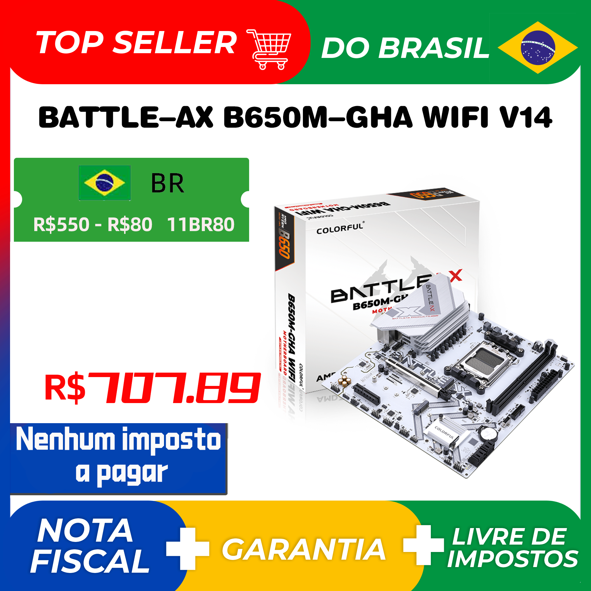 Placa Mãe Colorful AMD CVN B650 GAMING