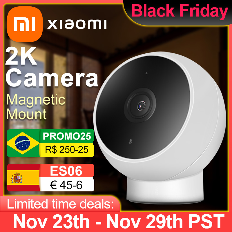 Xiaomi mijia câmera ip 2k 1296p wifi visão noturna monitor de segurança do bebê webcam