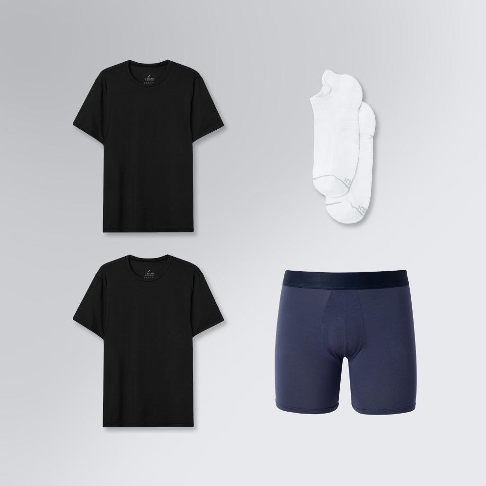 Kit Insider Starter Pack I para Ele - 2 Camisetas Tech T Shirt + 1 Cueca Performance + 1 Meia Spectrum Socks Mid 2.0