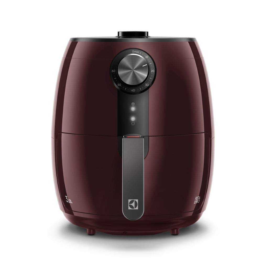 Air Fryer Electrolux por Rita Lobo 3,2L Vermelha Escura Efficient com Timer 1400W - EAF16