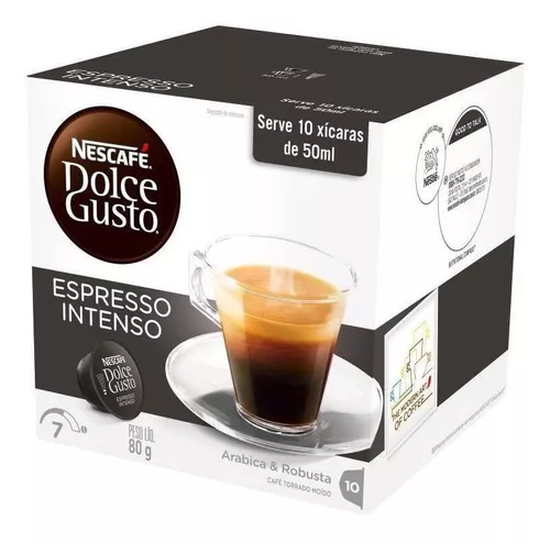 Nescafé Dolce Gusto café em cápsula espresso intenso 80gr