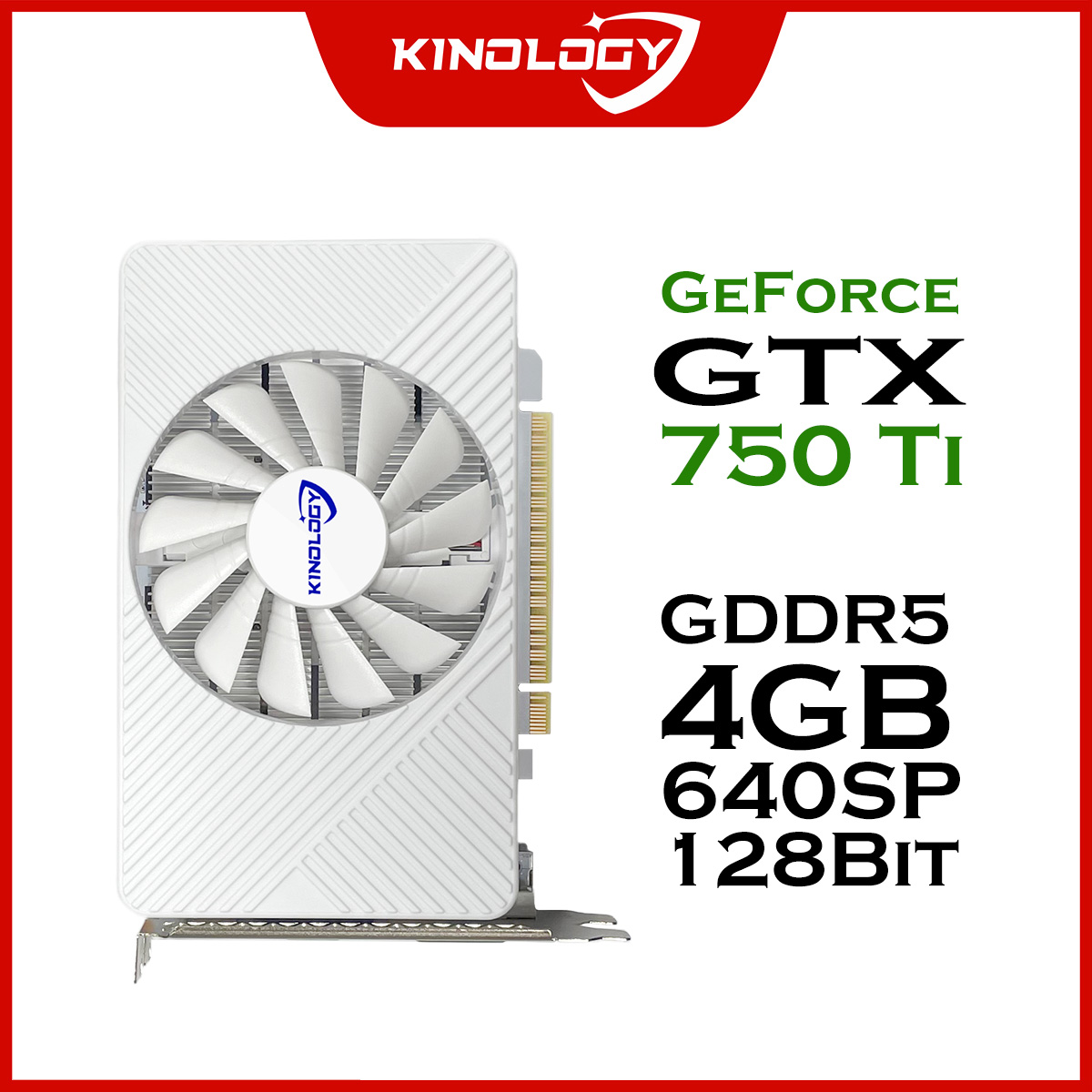 (TAXA INCLUSA) Kinology-GTX 750 Ti Placa Gráfica de Vídeo, 4GB