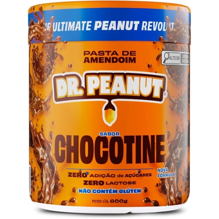 Pasta de Amendoim DR Peanut Chocotine 600G - Com Whey Protein