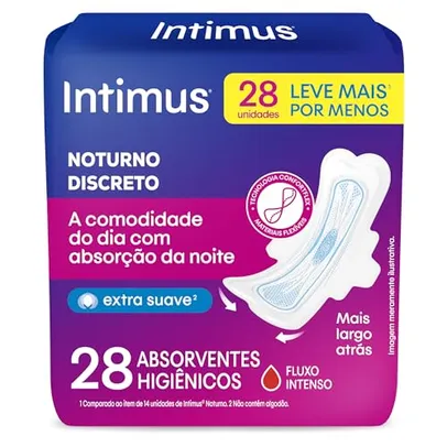 [L2 P1] Absorvente Externo Dia & Noite, 28 Unidades, Intimus