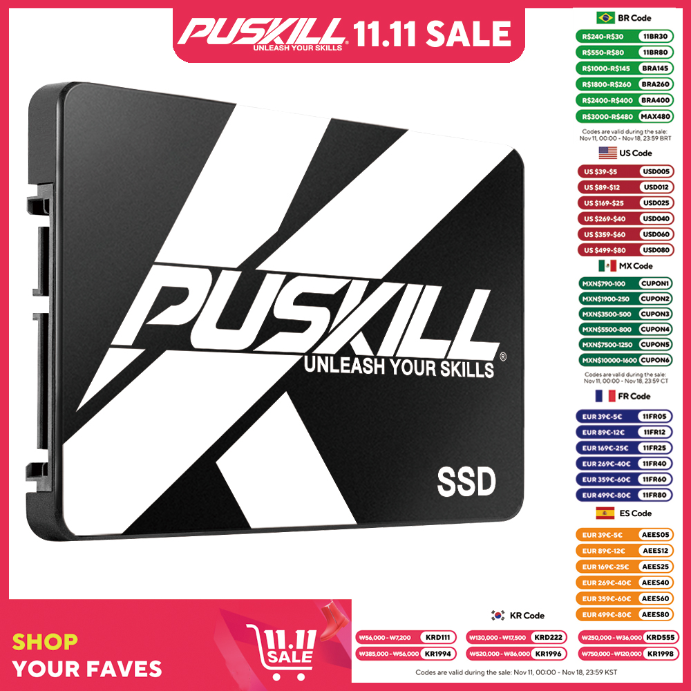 [ Google play + 400 moedas /tx inclusa ] PUSKILL SATA3 SSD 480 gb