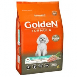 Ração Golden Fórmula Cães Adultos Raças Pequenas Frango e Arroz Mini Bits 10,1kg