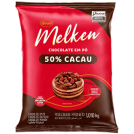 Chocolate Em Pó Melken 50% Cacau Harald 1,01kg