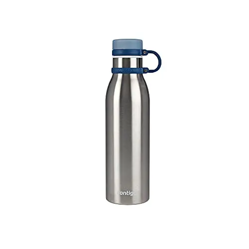 (Levando 2/R$66,25) Garrafa Térmica Inox Parede Dupla Matterhorn, Contigo, Azul, 591ML