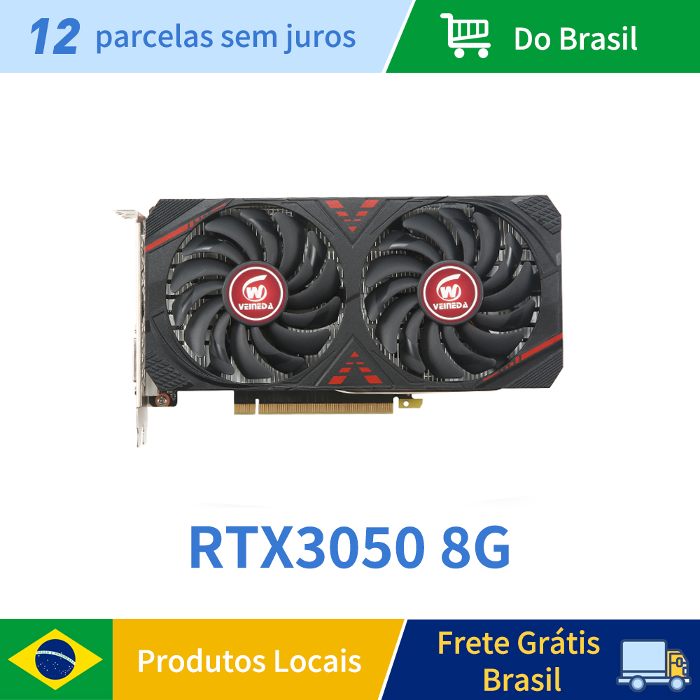 Veineda rtx3050 8gb gddr6 128bit placa gráfica de computador rtx 3050 8gb gaming