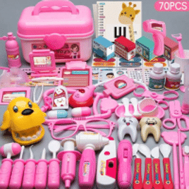 Conjunto De Brinquedos Médicos 70 Peças