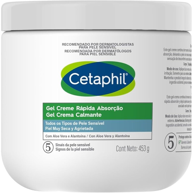 Gel Creme Rápida Absorção Com Aloe Vera 453g - Cetaphil