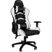 Cadeira Gamer Mymax Mx5, Até 150KG, Almofadas, Ergonômica, Couro Sintético - Preto e Branco