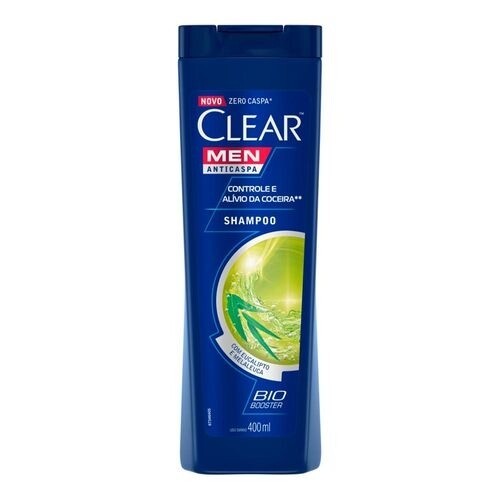 Shampoo Anticaspa Clear Men Controle e Alívio da Coceira 400ml