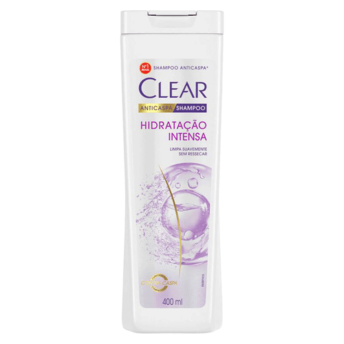 Shampoo Anticaspa Clear Women Hidratação Intensa 400ml