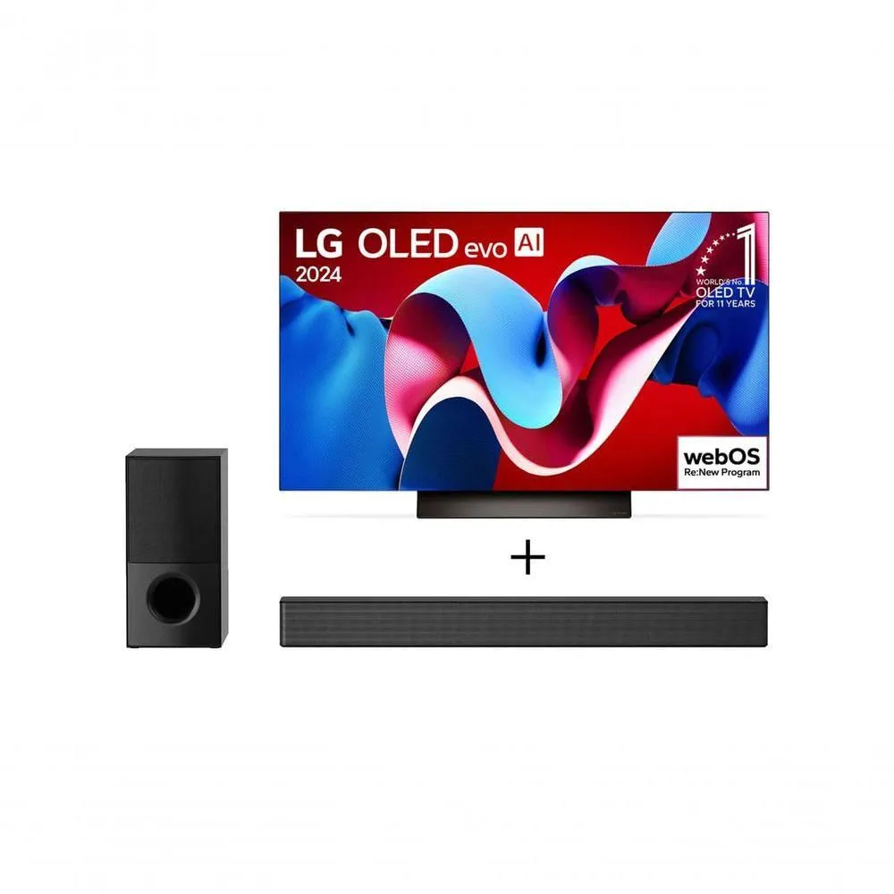 Combo Smart TV LG OLED Evo 4K C4 65'' 2024 + Soundbar SNH5