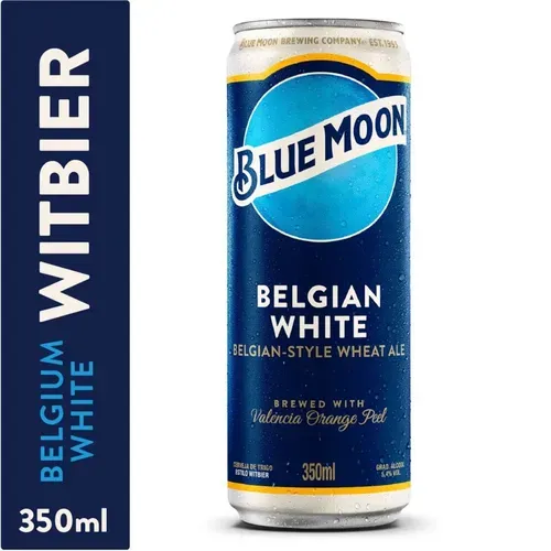 Cerveja Belgian White BLUE MOON Wheat Ale Lata 350ml