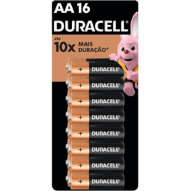 Duracell Pilha Alcalina Aa Pequena Duracell Com 16 Unidades