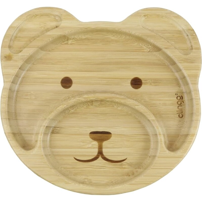 Clingo Prato De Bambu Urso Com Ventosa Modelo: 3044