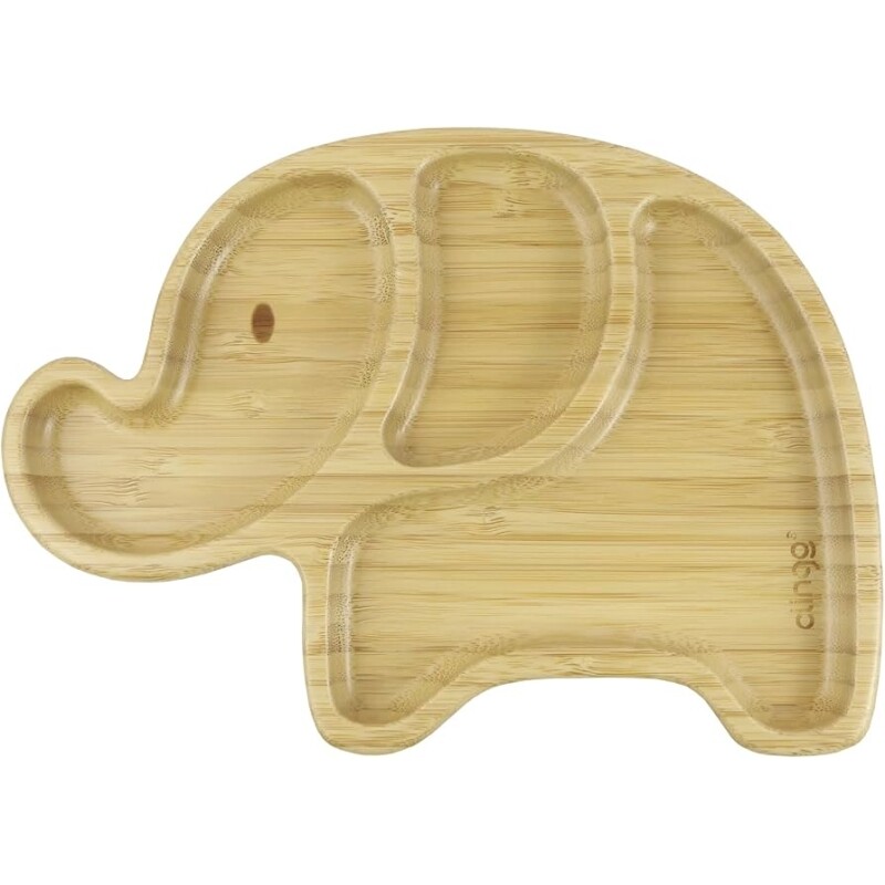 Clingo Prato De Bambu Elefante Com Ventosa Modelo: 3045