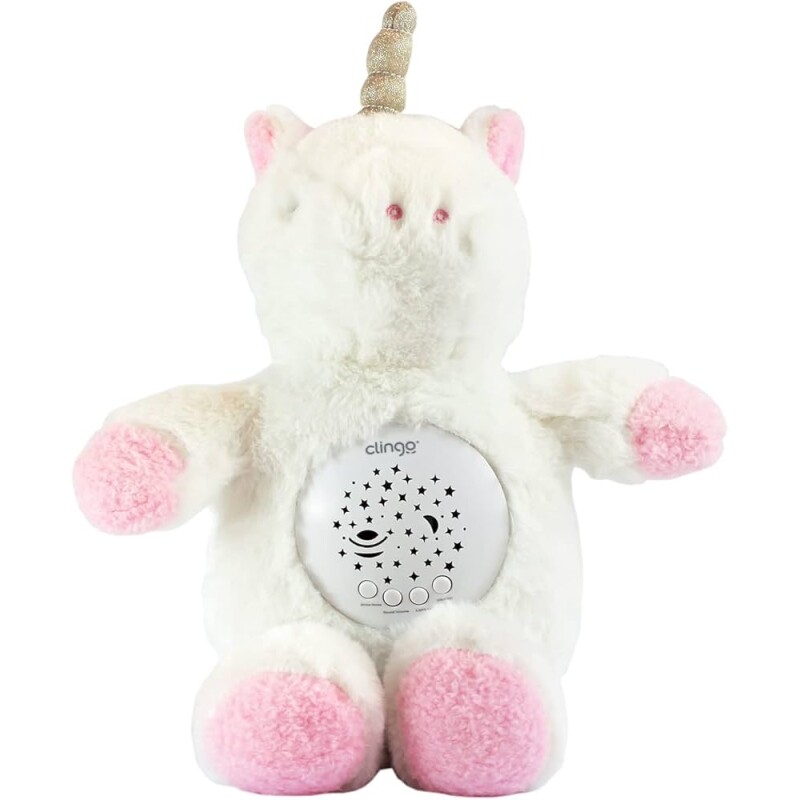 Clingo Pelucia Unicornio Musical E Luz Branco 2892