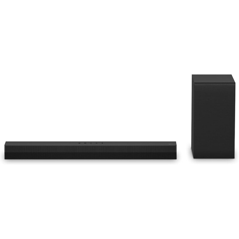 Soundbar LG S40T 300W RMS Conexão Bluetooth 2.1 Canais AI Sound Pro Wow Interface Sem fios Conexões Múltiplas